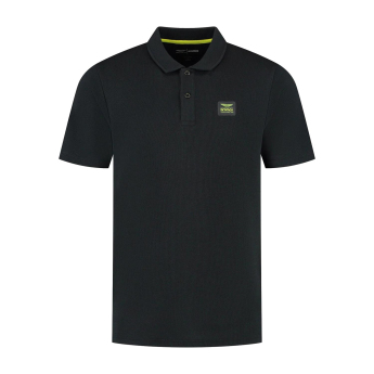 Aston Martin tricou polo Tech Waffle black F1 Team 2025
