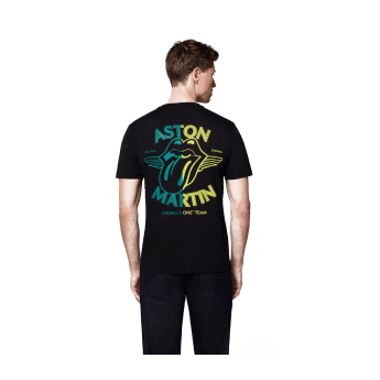 Aston Martin tricou de bărbați Rolling Stones black F1 Team 2025