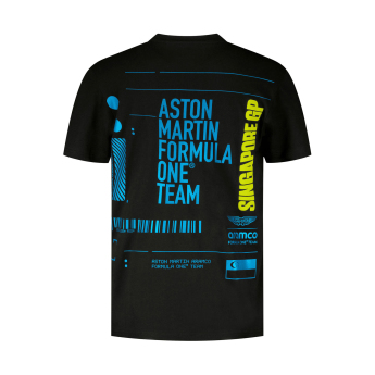 Aston Martin tricou de bărbați Singapore GP F1 Team 2025