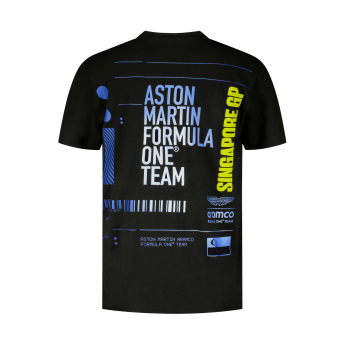 Aston Martin tricou de bărbați Singapore GP F1 Team 2025