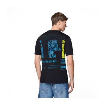 Aston Martin tricou de bărbați Singapore GP F1 Team 2025