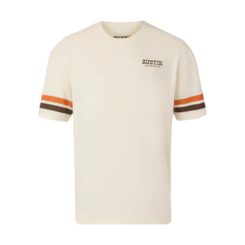 Mclaren Honda tricou de bărbați Austin GP beige F1 Team 2025