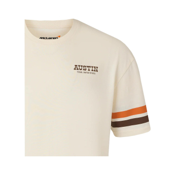 Mclaren Honda tricou de bărbați Austin GP beige F1 Team 2025