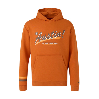Mclaren Honda hanorac de bărbați cu glugă Austin GP orange F1 Team 2025