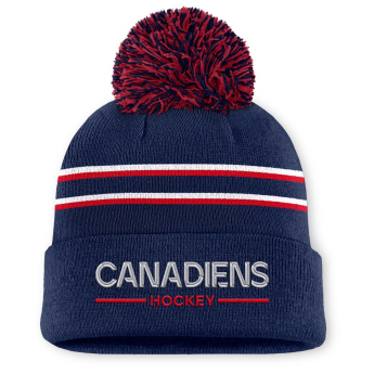 Montreal Canadiens pălărie de iarnă pentru damă Authentic Pro W/Cap Cuffed Pom Beanie