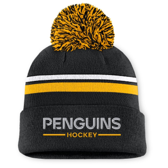 Pittsburgh Penguins pălărie de iarnă pentru damă Authentic Pro W/Cap Cuffed Pom Beanie