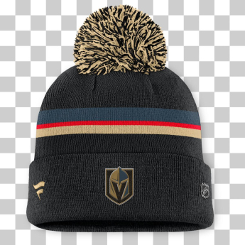 Vegas Golden Knights pălărie de iarnă pentru damă Authentic Pro W/Cap Cuffed Pom Beanie
