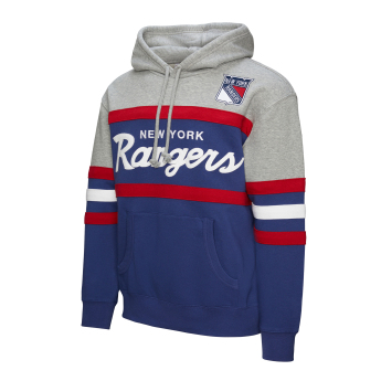 New York Rangers hanorac de bărbați cu glugă Head Coach Hoodie Current Logo