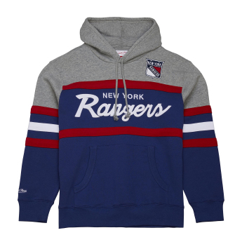 New York Rangers hanorac de bărbați cu glugă Head Coach Hoodie Current Logo
