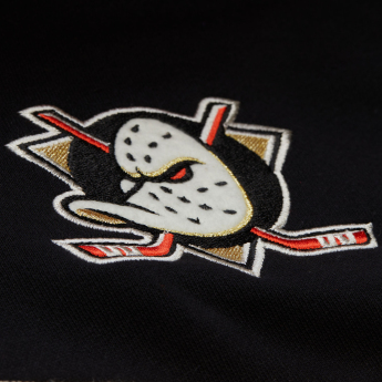 Anaheim Ducks hanorac de bărbați cu glugă Courtside Fleece Button Front Current Logo