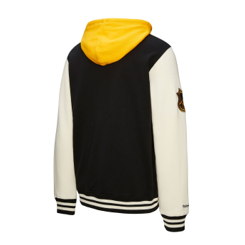 Boston Bruins hanorac de bărbați cu glugă Courtside Fleece Button Front Current Logo