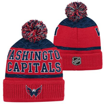 Washington Capitals căciula de iarnă pentru copii Puck Pattern Cuffed Pom
