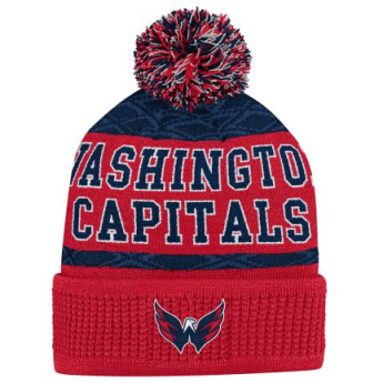 Washington Capitals căciula de iarnă pentru copii Puck Pattern Cuffed Pom