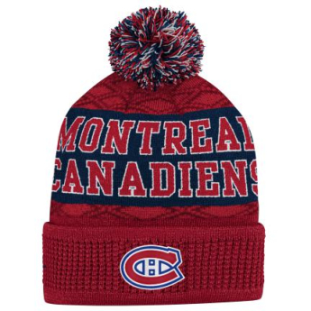 Montreal Canadiens căciula de iarnă pentru copii Puck Pattern Cuffed Pom