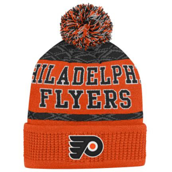 Philadelphia Flyers căciula de iarnă pentru copii Puck Pattern Cuffed Pom