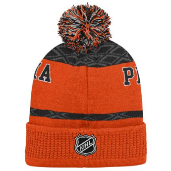 Philadelphia Flyers căciula de iarnă pentru copii Puck Pattern Cuffed Pom