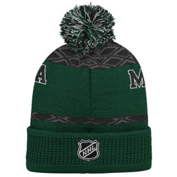 Minnesota Wild căciula de iarnă pentru copii Puck Pattern Cuffed Pom