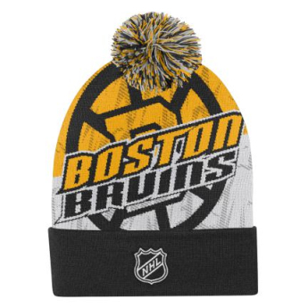 Boston Bruins căciula de iarnă pentru copii New Edge Cuffed Knit W Pom