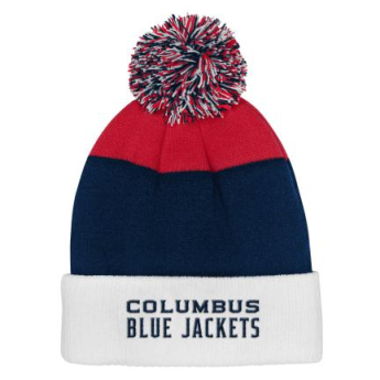 Columbus Blue Jackets căciula de iarnă pentru copii Essentials Cuffed Knit W Pom