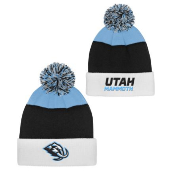 Utah Hockey Club căciula de iarnă pentru copii Essentials Cuffed Knit W Pom