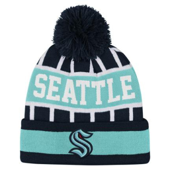 Seattle Kraken căciula de iarnă pentru copii Go Fast Cuffed Knit W Pom