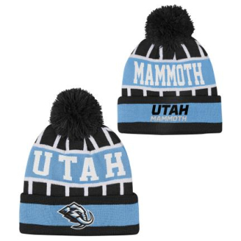 Utah Hockey Club căciula de iarnă pentru copii Go Fast Cuffed Knit W Pom