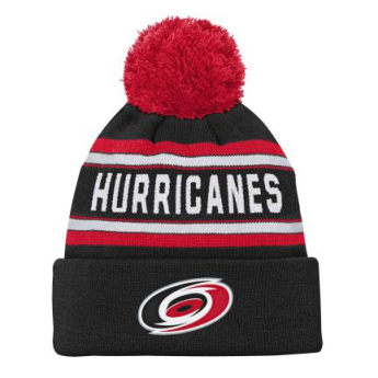Carolina Hurricanes căciula de iarnă pentru copii Jacquard Cuffed Knit With Pom