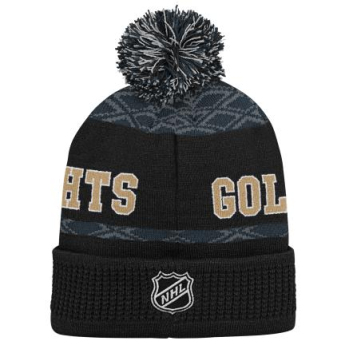 Vegas Golden Knights căciula de iarnă pentru copii Puck Pattern Cuffed Pom