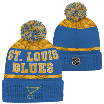 St. Louis Blues căciula de iarnă pentru copii Puck Pattern Cuffed Pom