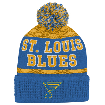 St. Louis Blues căciula de iarnă pentru copii Puck Pattern Cuffed Pom