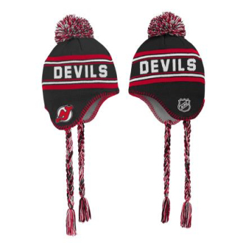 New Jersey Devils căciula de iarnă pentru copii Jacquard Tassel Knit With Pom