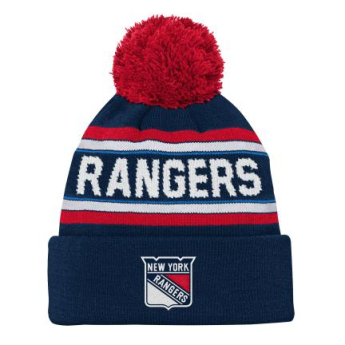 New York Rangers căciula de iarnă pentru copii 3Rd Jersey Jacquard Cuff Pom