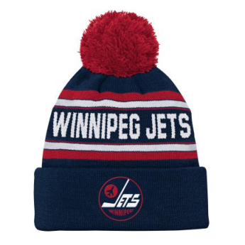 Winnipeg Jets căciula de iarnă pentru copii 3Rd Jersey Jacquard Cuff Pom