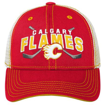 Calgary Flames șapcă de baseball pentru copii Lockup Meshback Adj.