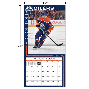 Edmonton Oilers calendar 2026 Wall