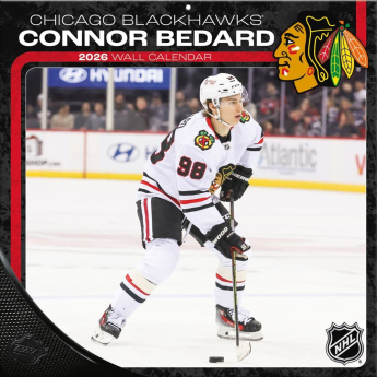 Chicago Blackhawks calendar Connor Bedard 2026 Wall