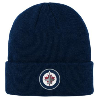Winnipeg Jets căciula de iarnă pentru copii Cuffed Knit navy