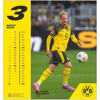 Borussia Dortmund calendar 2026 Postcard