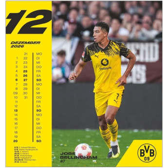 Borussia Dortmund calendar 2026 Postcard