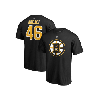 Boston Bruins tricou de bărbați #46 David Krejčí black