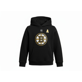 Boston Bruins hanorac cu glugă pentru copii David Pastrnak Flat Alt Cpt N&N Flc