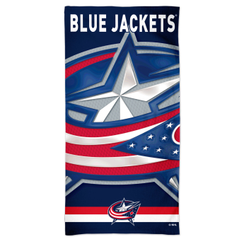 Columbus Blue Jackets prosop Spectra Beach Towel