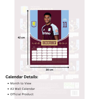 Aston Villa calendar 2026