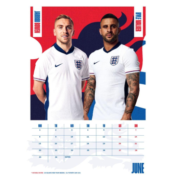 Echipa națională de fotbal calendar England 2026