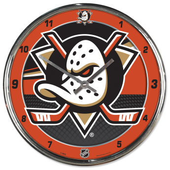 Anaheim Ducks ceas de perete Chrome