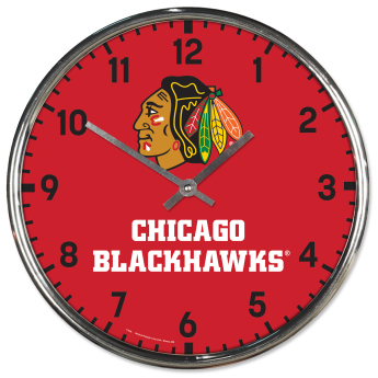 Chicago Blackhawks ceas de perete Chrome