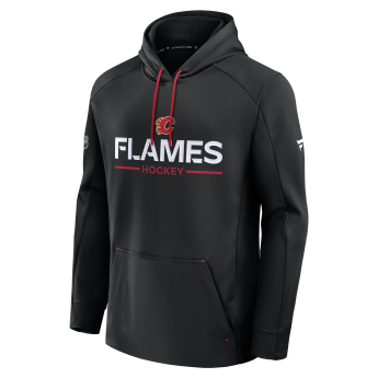 Calgary Flames hanorac de bărbați cu glugă Authentic Pro Rink Poly Fleece POH