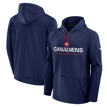 Montreal Canadiens hanorac de bărbați cu glugă Authentic Pro Rink Poly Fleece POH