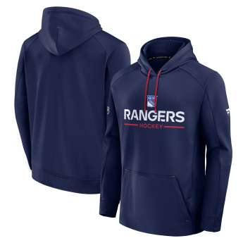 New York Rangers hanorac de bărbați cu glugă Authentic Pro Rink Poly Fleece POH