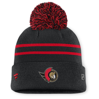 Ottawa Senators pălărie de iarnă pentru damă Authentic Pro W/Cap Cuffed Pom Beanie
